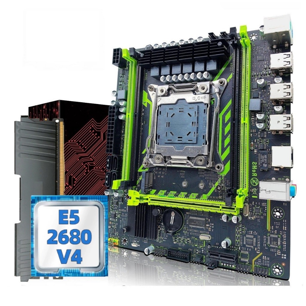 Kit Xeon X99 Intel Xeon 2680 v4 + 16gb de Ram Pronta Entrega | Shopee ...