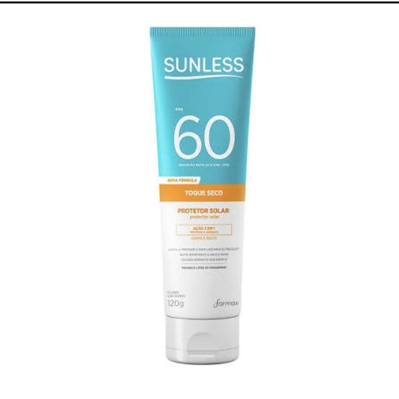 Protetor Solar Corpo e Rosto Sunless Toque Seco FPS 60. | Shopee Brasil