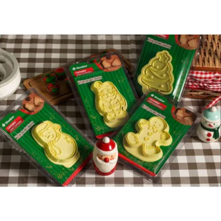 Cortador com Carimbo Natal Lançamento BlueStar (Modelos: Ginger. Árvore; Boneco de Neve; Papai Noel)