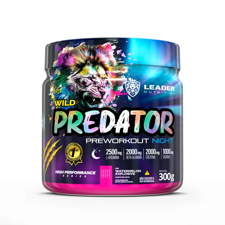 Pré Treino Pre Workout Wild Predator Night 300g - Leader Nutrition ...