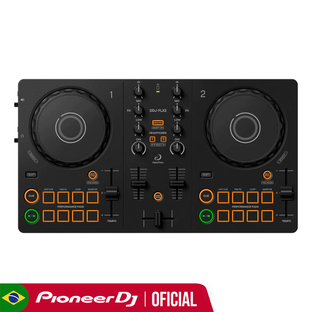AlphaTheta コンパクト 2ch DJコントローラー DDJ-FLX2 Controladora DJ Mixer Pioneer/Alphatheta DDJ FLX2 RekordBox Djay