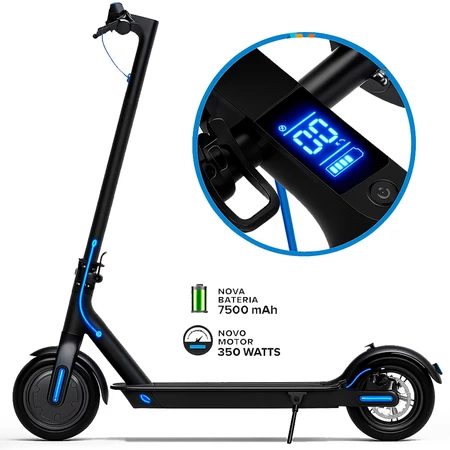 Patinete Elétrico 150Kg Profissional para Scooter 350W Adultos em Ação 25km/h Autonomia de 30Km