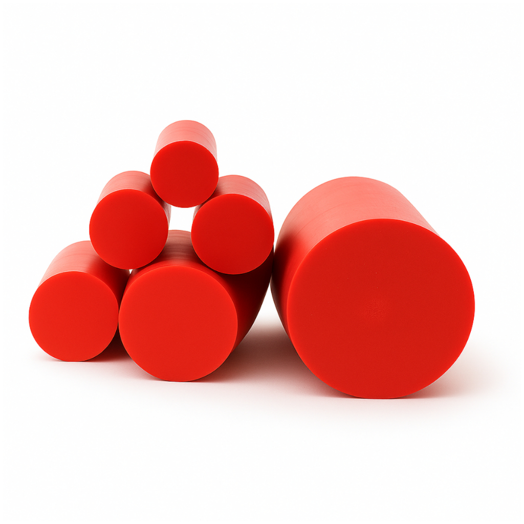 Tarugo De Pu 90/95 Sh. Vermelho 10x300mm - Poliuretano | Shopee Brasil