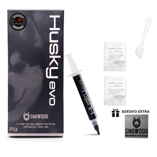 Pasta Térmica Gaming Overclock Snowdog Husky Evo 2g Cinza + Adesivo