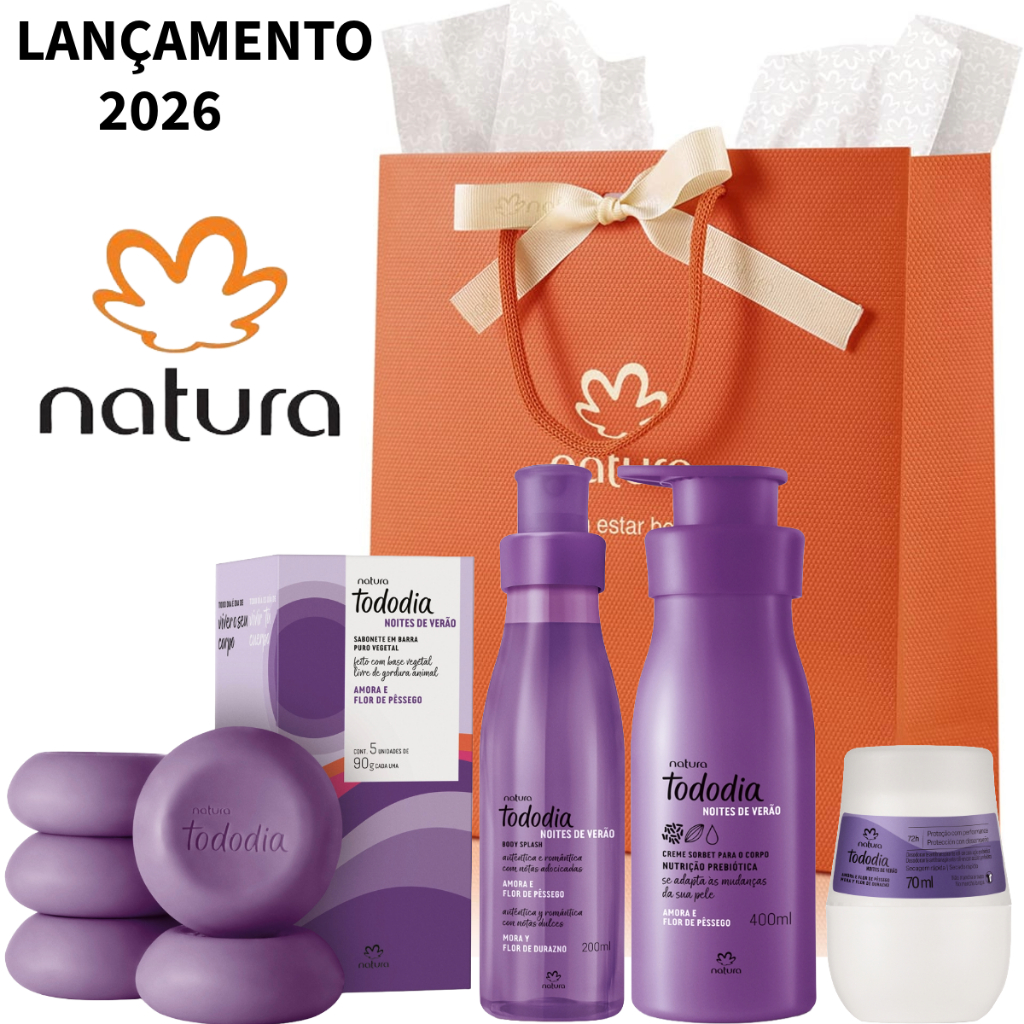 Kit Presente Natura Tododia Amora e Flor de Pêssego (ORIGINAL E LACRADO ...