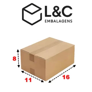 Kit 100 Caixas de Papelão 16x11x8 – Reforçadas | Envio Imediato