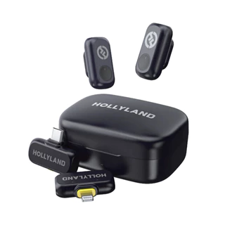 Microfone Hollyland Lark A1 Duo Combo Preto em Oferta na Shopee