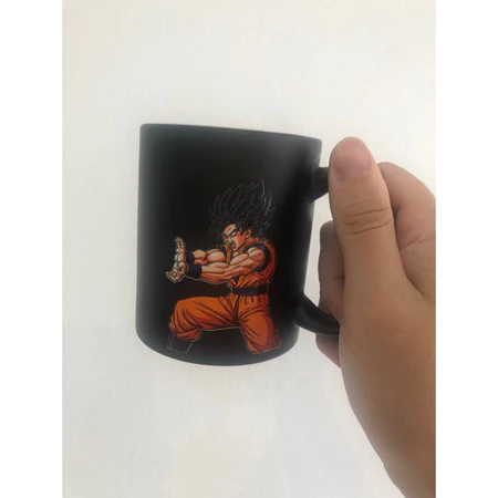 Caneca Magica - Goku Super Saiyajin lançando o Kamehameha