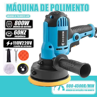 Lixadeira Multi Funçoes 800W 6 Velocidades Completa - Politriz Polidor 220V 60HI4500R/MIN