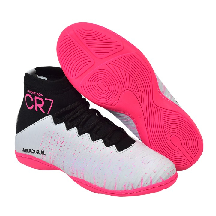 Chuteira Futsal Salão Quadra Botinha Cano Alto