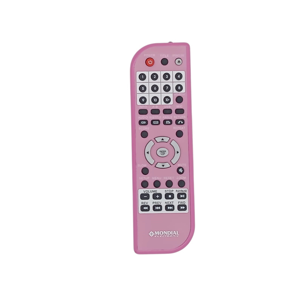 CONTROLE REMOTO ORIGINAL ROSA Para DVD Mondial D-15 D-11 D-10 D-05 D-06 ...