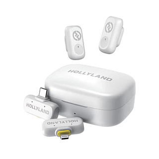 Microfone Hollyland Lark A1 Duo Combo Branco em Oferta na Shopee