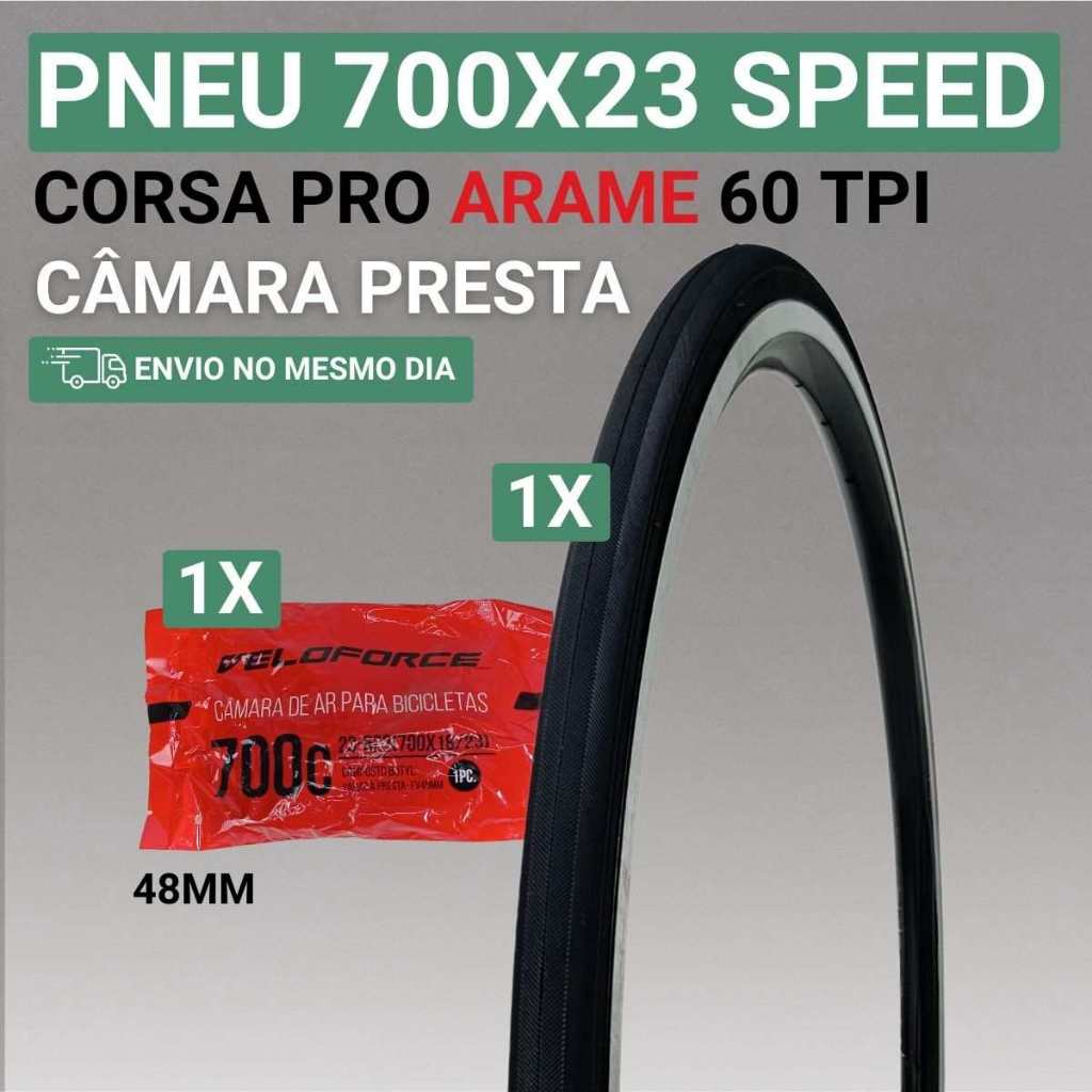Pneu 700x23 Corsa Pro Arame Pneu 700x23 Speed Pneu Speed 700x23