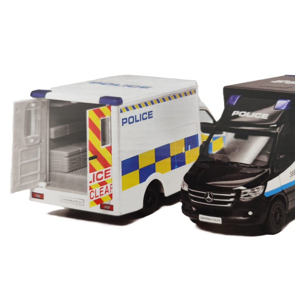 Miniatura Mercedes-Benz Sprinter Ambulancia - policia viaturas