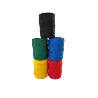 CORDA TÇ 2mm PRETA, VERDE, VERMELHA, AZUL, AMARELA ou RAMI c/ metragem variada- Polipropileno (seda) para varal, redes