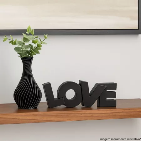 Kit Decorativo Vasinho letreiro Love para Prateleira Decoração Casa Quarto Enfeite Decorativo Pequeno
