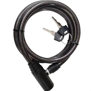 Cadeado para Bicicleta com Chave 12mm x 1,0m – Titanium Platina em Oferta na Shopee