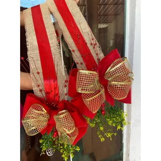 Escapulário de Natal, Enfeite de Natal para porta, interno e externo. Decoração de Natal, guirlanda natal