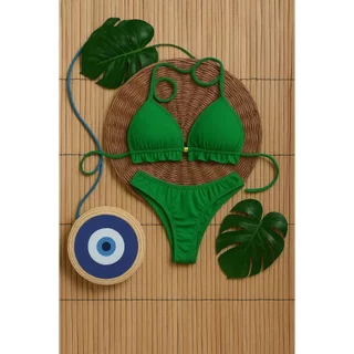 Biquíni Asa Delta com Bojo Cortininha Tendência 2025 Moda Blogueira Marquinha Praia Piscina em Oferta na Shopee
