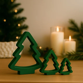Trio Arvore de Natal Pinheiro natalino 🌲
