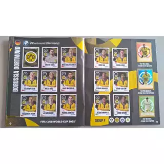 BORUSSIA DORTMUND KIT COM 18 FIGURINHAS SUPER MUNDIAL DE CLUBES 2025 ORIGINAIS PANINI