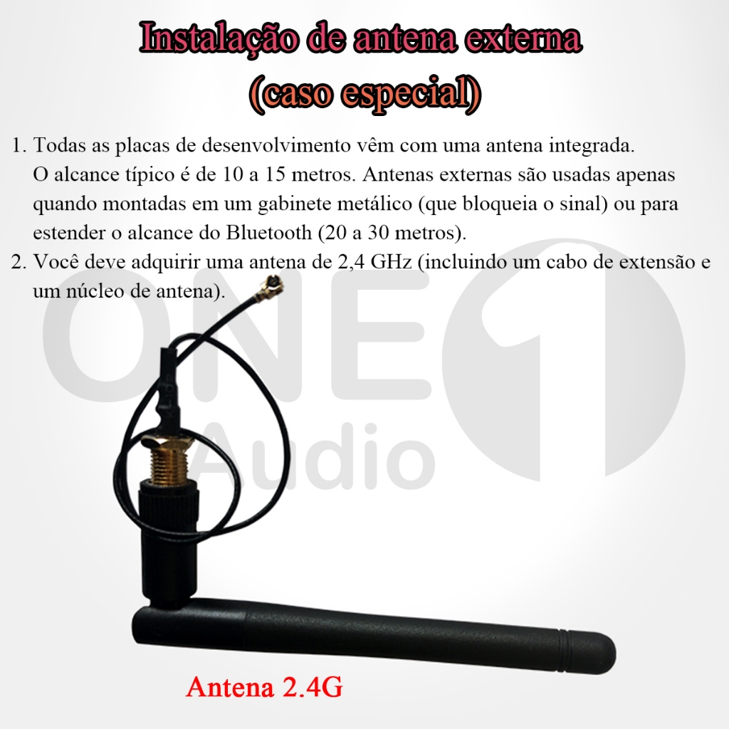 OneAudio ZK-ST21 Amplificador Bluetooth 2.1 Canais 100W×2 + 200W