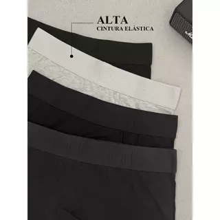 Kit com 4 Cueca Boxer Algodão Masculina Bellotte – Conforto e Estilo Diário