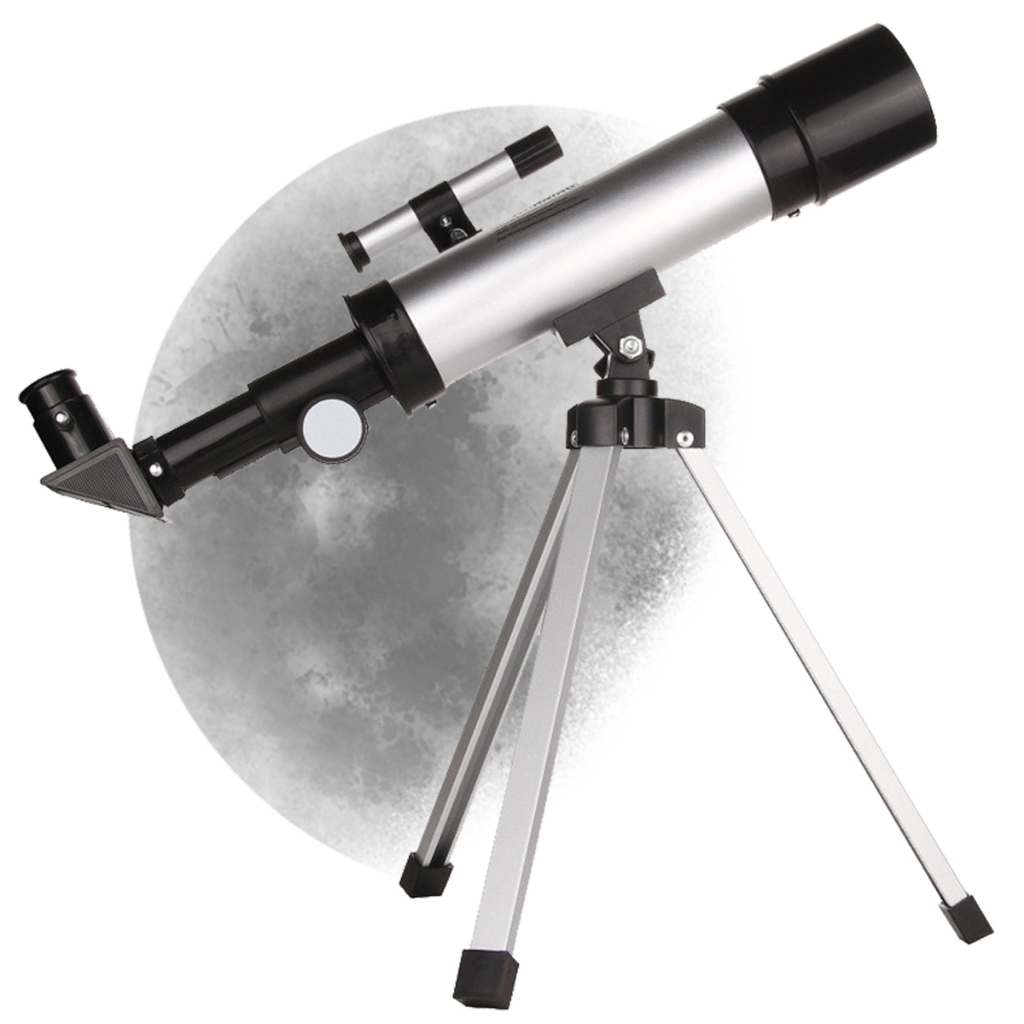 Telescópio Profissional 6000X Astronômico com Tripé Ajustável Alta Definição Kit Completo para Adultos Crianças Lua