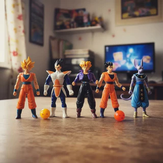 Cartela C/5 Bonecos Dragon Ball Z Goku Vegeta Trunks Gohan e Bills em Oferta na Shopee
