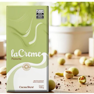 Barra de Chocolate LaCreme Pistache 100g Cacau Show em Oferta na Shopee