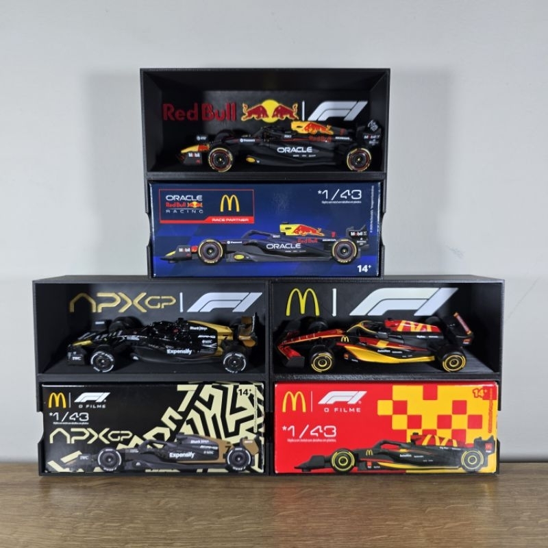 Expositor 3D para Miniaturas F1 1:43 McDonald's | Shopee Brasil