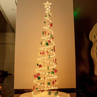 Árvore de Natal com luzes e enfeitesÁrvore de Natal dobrável iluminada por LED1,8M Papai N10