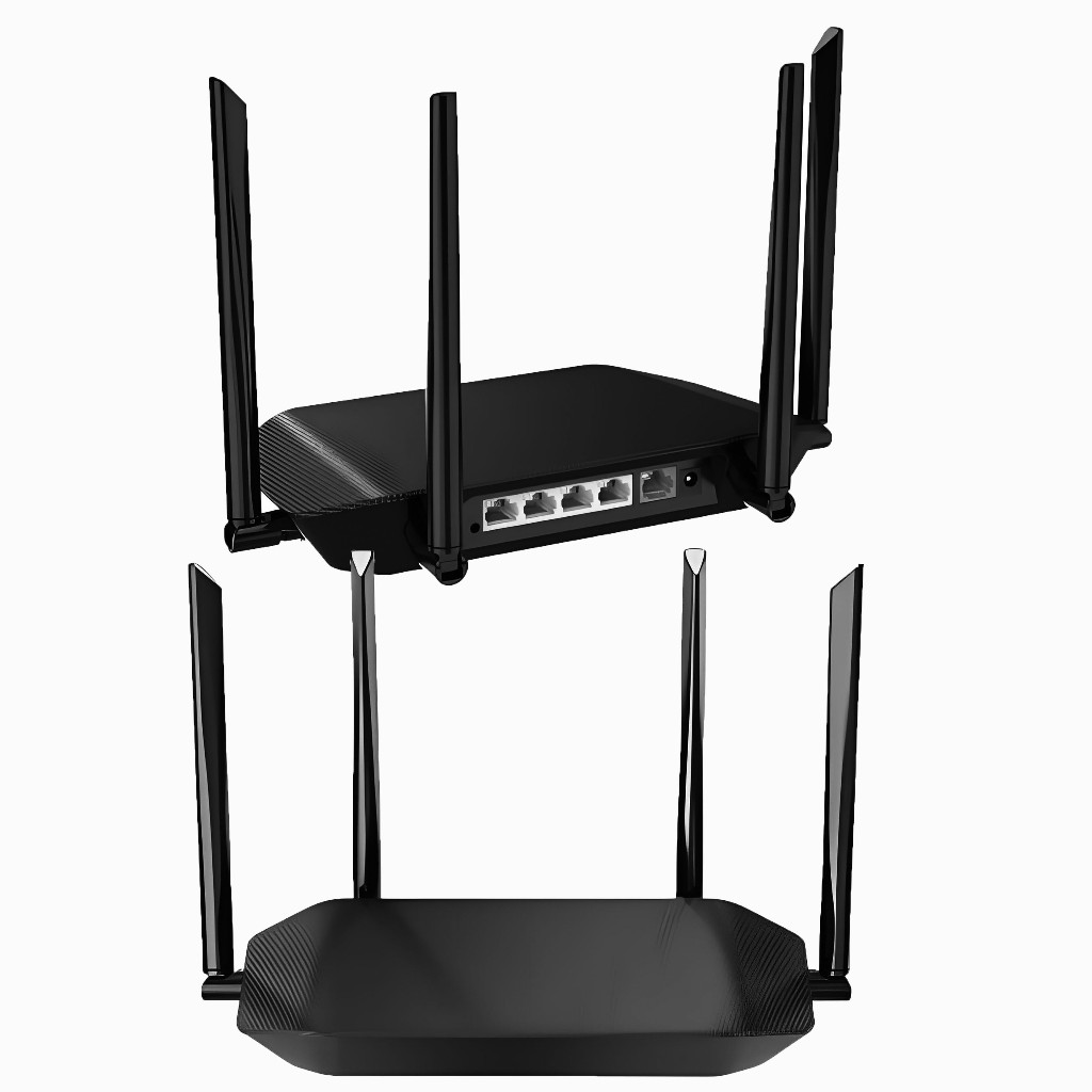 Roteador WiFi Gigabit de Alta Velocidade - 4 Antenas Novas, Sinal de ...