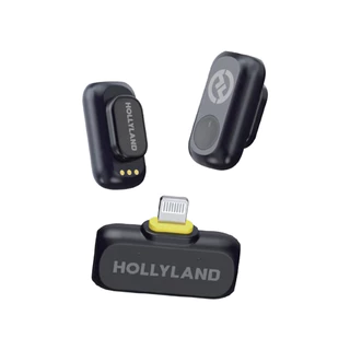 Microfone Hollyland Lark A1 MIni Lightning Preto em Oferta na Shopee