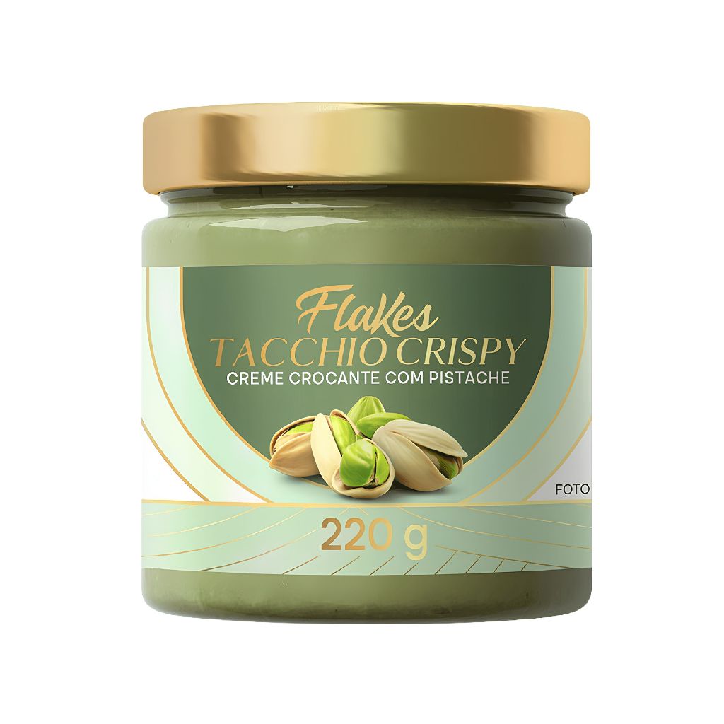 Flakes Tacchio Crispy Creme Crocante de Pistache Pasta Premium 250g Gustosía