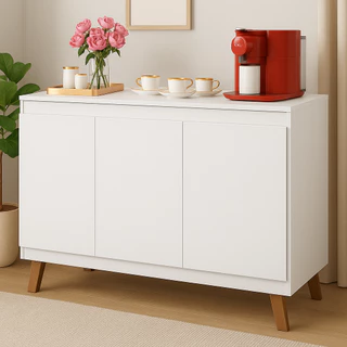 Buffet 3 Portas Cantinho do Café Aparador Bela Moderno Versátil Sofisticado hall de entrada sala em Oferta na Shopee
