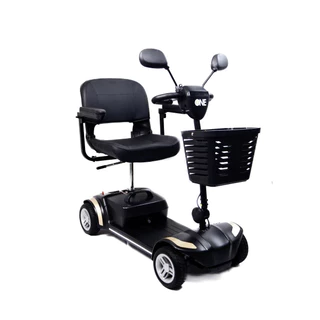 Cadeira de Rodas Motorizada Scooter Elétrica Dobrável até 136 kg Compacta Desmontável