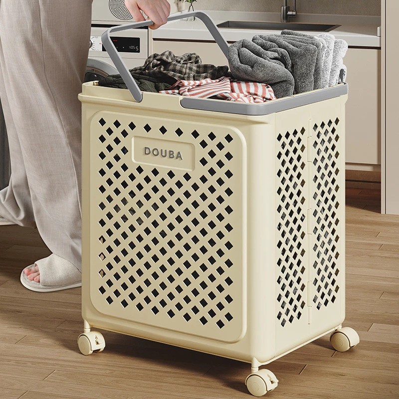 Cestos De Roupa Suja organizador com rodinhas brinquedos Dobráveis Multifuncionais Portáteis Dir