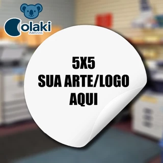 Adesivos de Papel 5x5 cm • 1000 unidades , 500, 300 ou 200 unidades