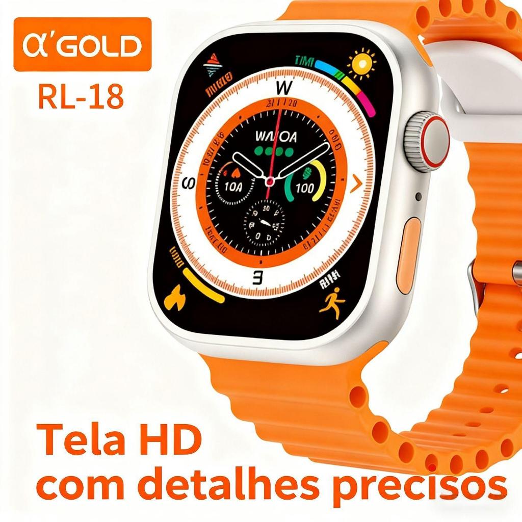 Kit Smart Watch 2 Relógio Inteligente com 6 Pulseiras