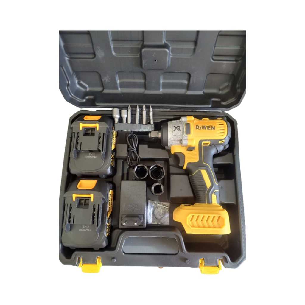 Chave de impacto Dewen 450nm com maleta e acessorios 21v | Shopee