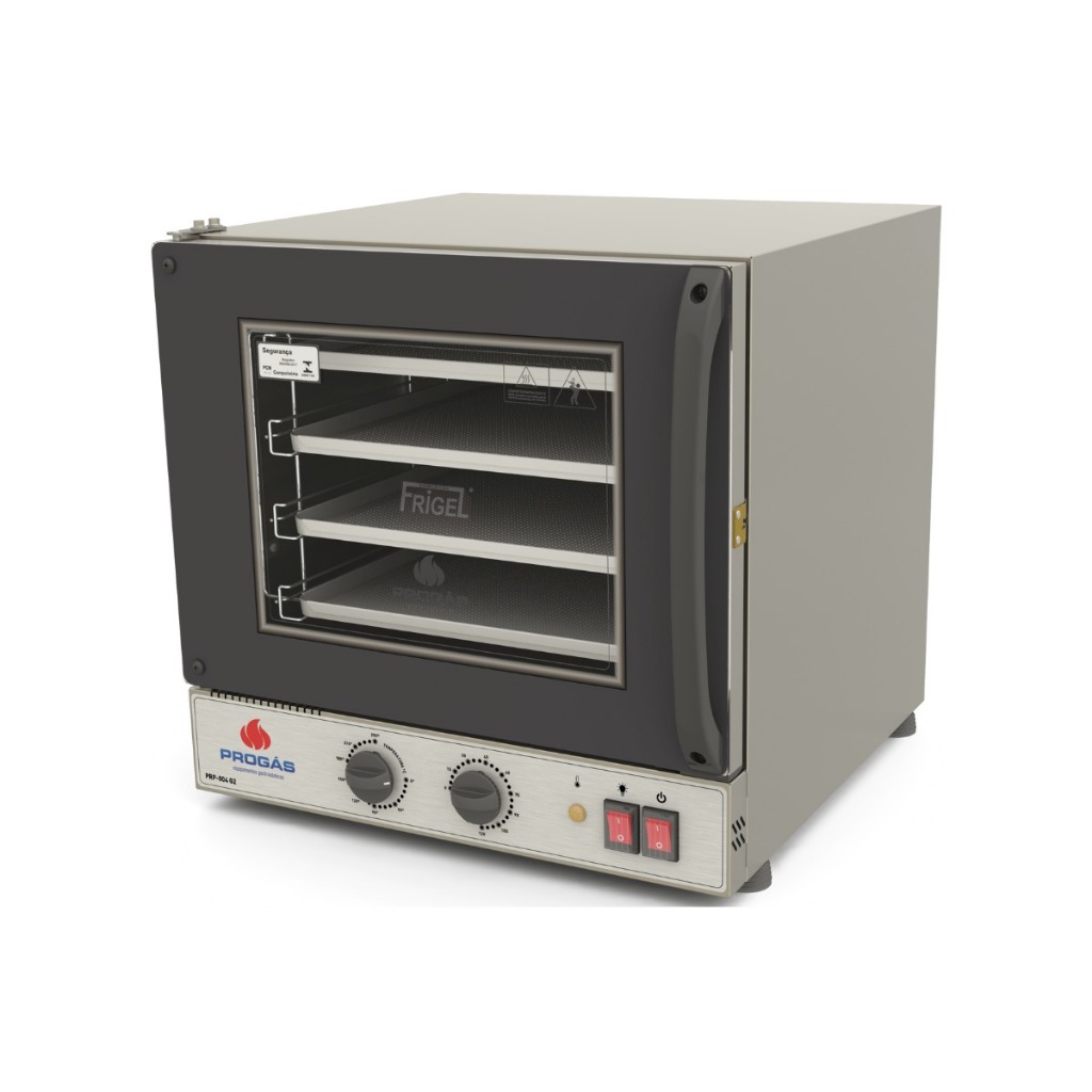 Forno Elétrico Progás Turbo Fast Oven Preto 4 Esteiras PRP-0
