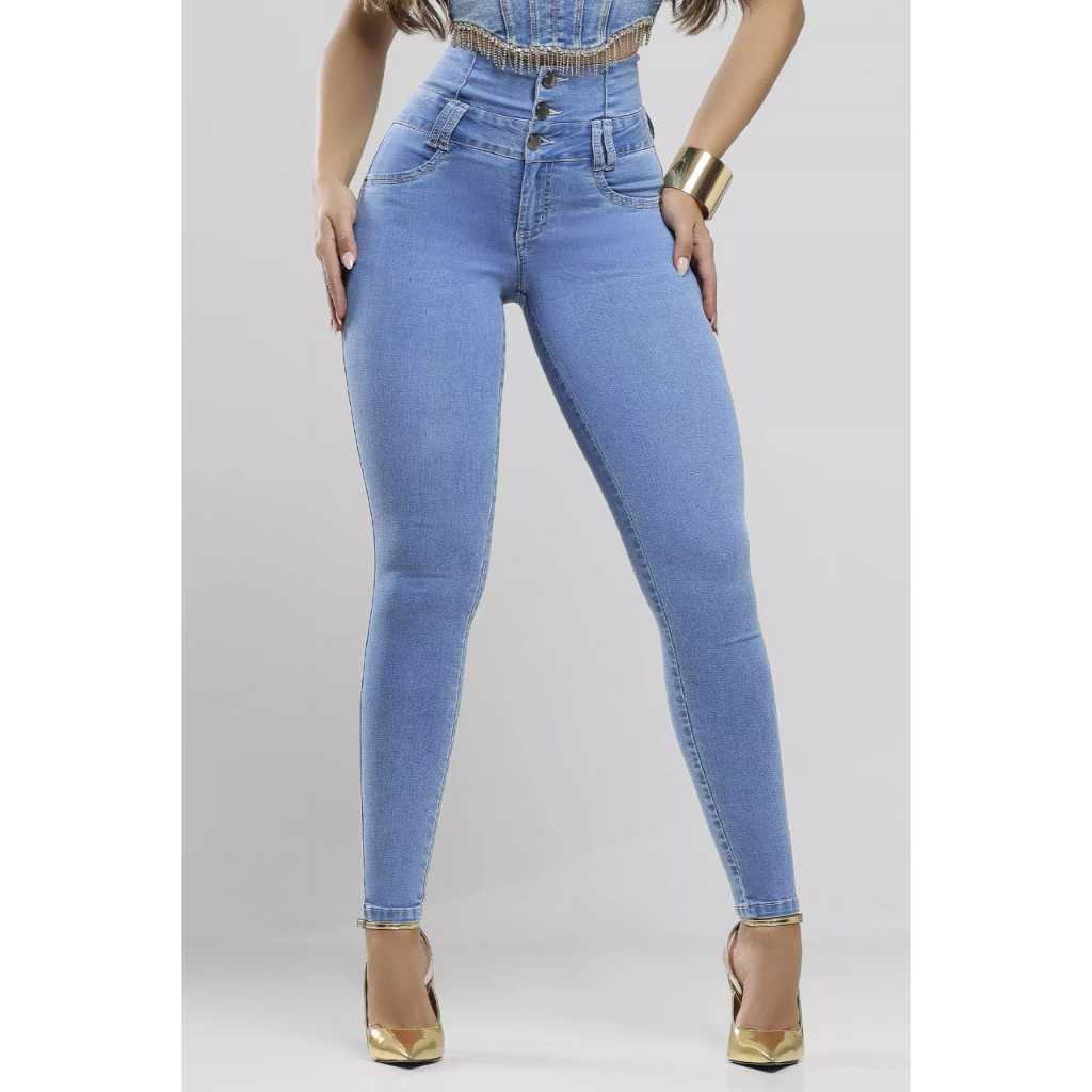 Calça Jeans Feminina Pitbull Lançamento Ref 87676 | Shopee Brasil
