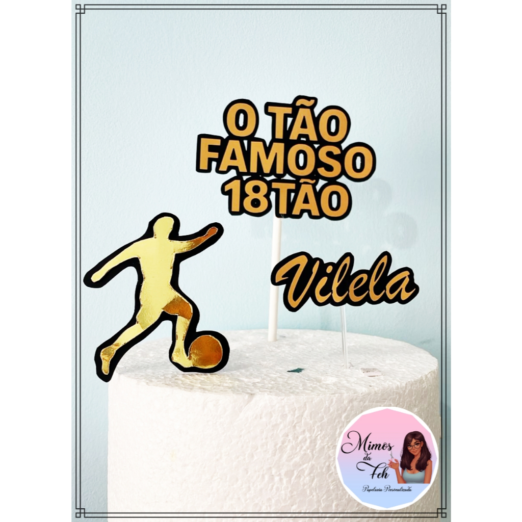 TOPO DE BOLO 18 ANOS MASCULINO | Shopee Brasil