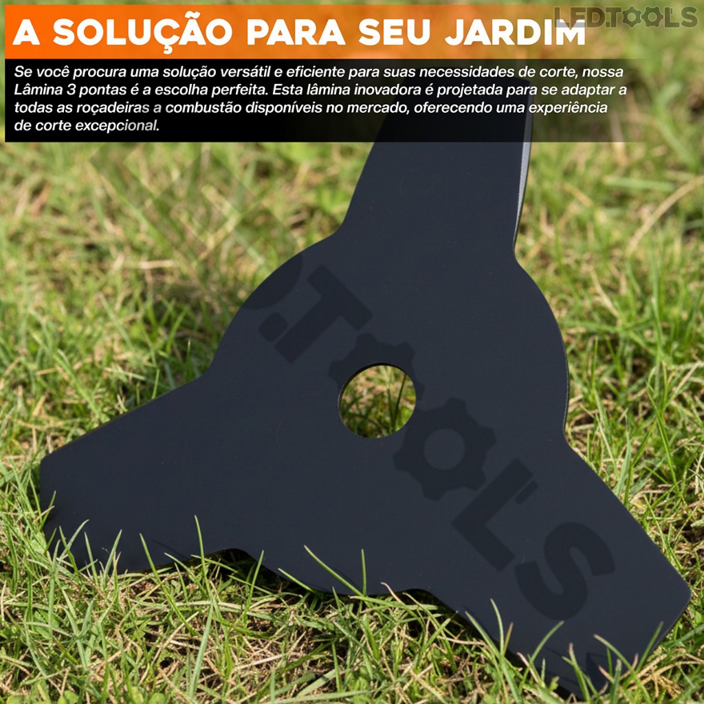 Lâmina Facao De Corte 3 Pontas P/ Roçadeira Nakasaki 63cc | Shopee