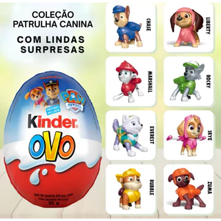 Patrulha Canina Kinder Ovo brinquedos colecionáveis