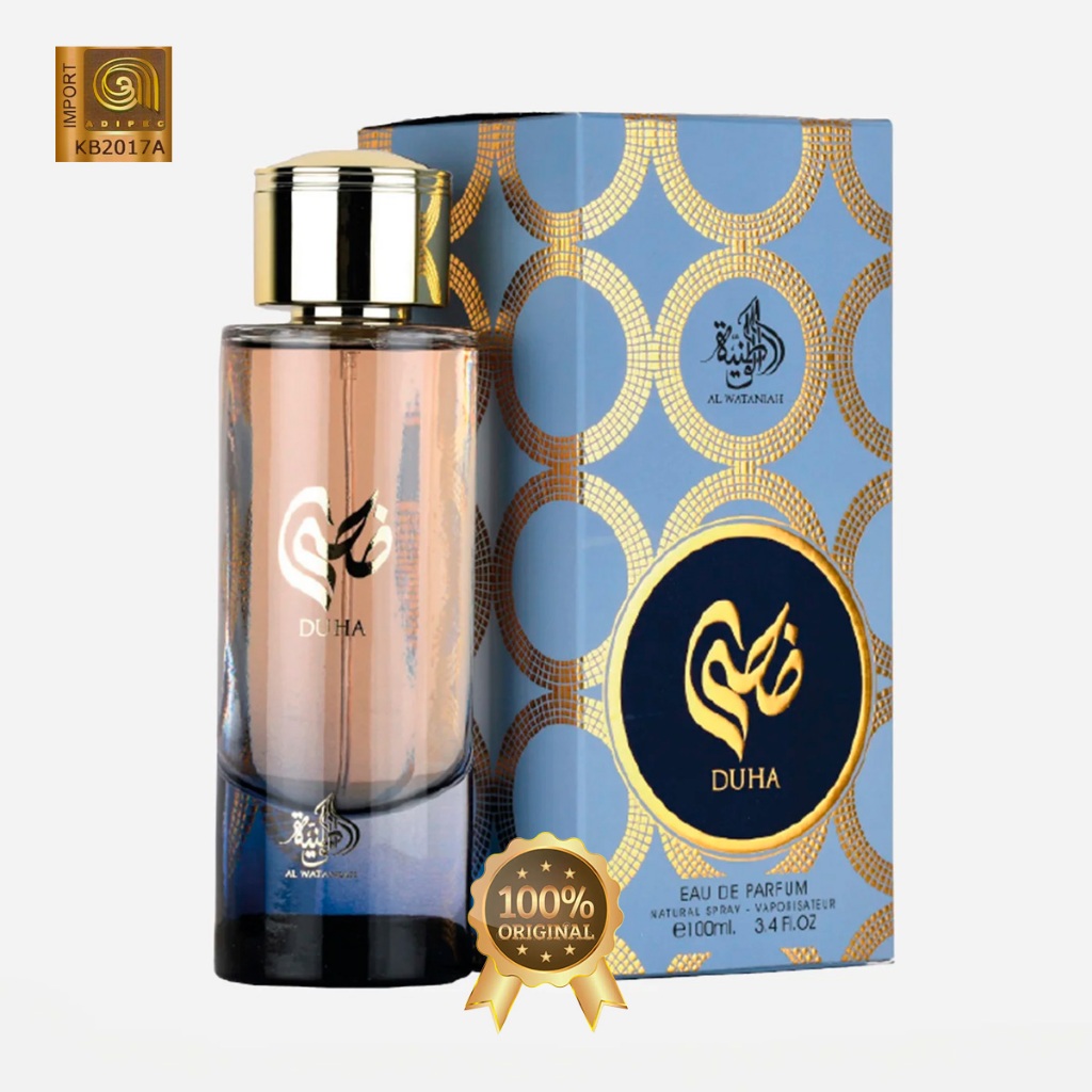 Perfume Importado Al Wataniah Duha Eau de Parfum Feminino 100ml I 100% Original Com Selo Adipec