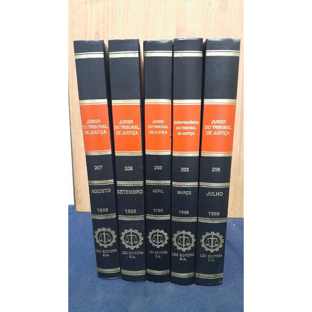 LOTE COM 5 LIVROS LEX / JURISPRUDÊNCIA DO TRIBUNAL DE JUSTIÇA / CAPAS ...
