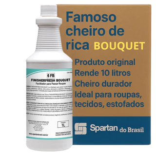 Finisherfresh Spartan 1L | Finalizador Perfumado | Cheiro de Rica Original | Odorizador | Facilitador passar roupa