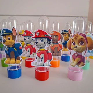 Tubete Lembrancinha com aplique 3D Patrulha Canina Personalizado